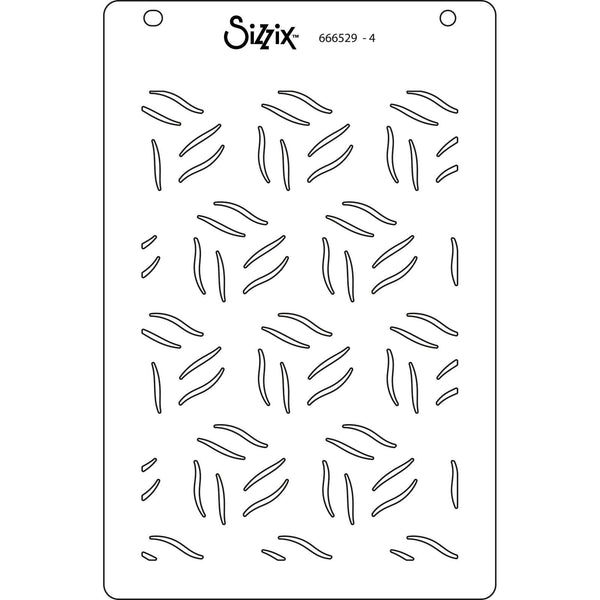 Sizzix A6 Layered Stencils 4/Pkg - Defined Petals*^