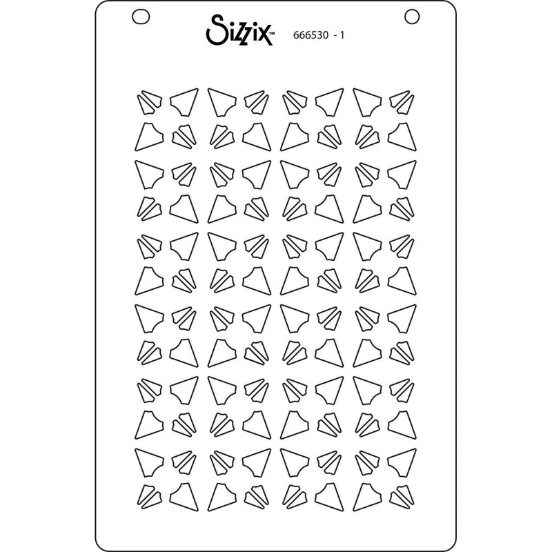 Sizzix A6 Layered Stencils 4/Pkg - Geo Crystals*