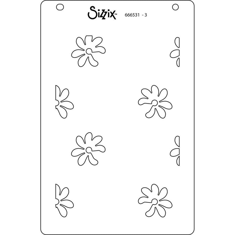 Sizzix A6 Layered Stencils By Kath Breen 4/Pkg - Lacey*