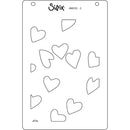 Sizzix A6 Layered Stencils By Kath Breen 4/Pkg - Mark Making Hearts