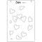 Sizzix A6 Layered Stencils By Kath Breen 4/Pkg - Mark Making Hearts