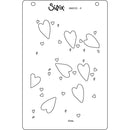 Sizzix A6 Layered Stencils By Kath Breen 4/Pkg - Mark Making Hearts