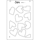 Sizzix A6 Layered Stencils By Kath Breen 4/Pkg - Mark Making Hearts