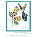 Sizzix A5 Cosmopolitan Clear Stamp Set With Stencil By Stacey Park - Farfalllina*