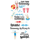 Sizzix Clear Stamps Set By Catherine Pooler 29/Pkg - Synchronized Swimmers*