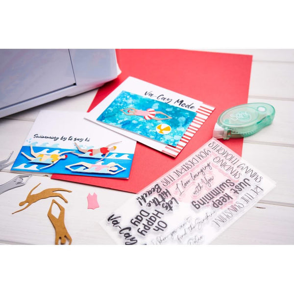Sizzix Clear Stamps Set By Catherine Pooler 29/Pkg - Synchronized Swimmers*