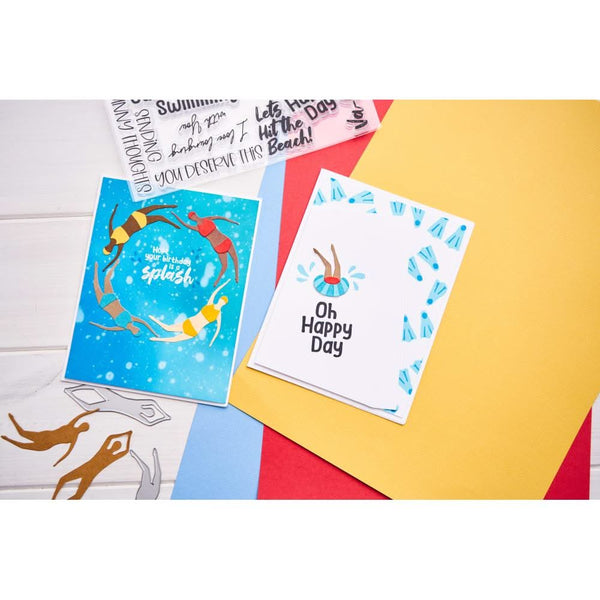Sizzix Clear Stamps Set By Catherine Pooler 29/Pkg - Synchronized Swimmers*