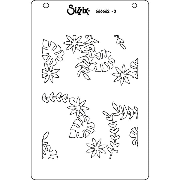 Sizzix Layered Stencils A6 By Catherine Pooler 4/Pkg - It's A Jungle Out There*