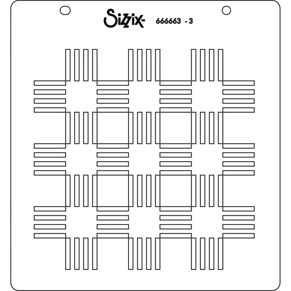 Sizzix Layered Stencils By Catherine Pooler 4/Pkg - Pool Deck*