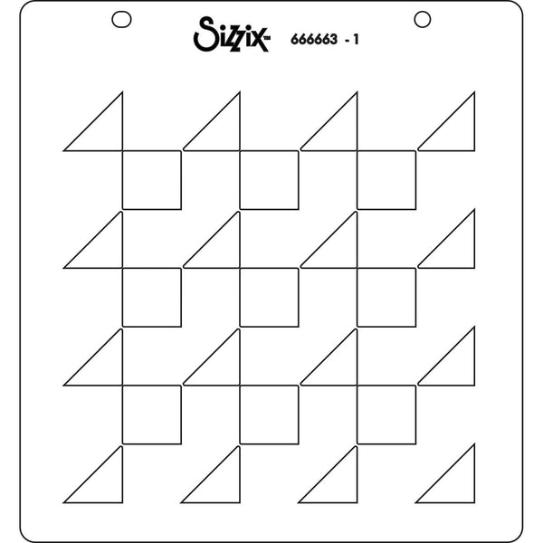 Sizzix Layered Stencils By Catherine Pooler 4/Pkg - Pool Deck*
