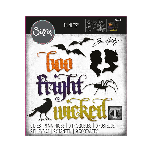 Sizzix Thinlits Dies By Tim Holtz 9/Pkg - Vault Gothic Portraits