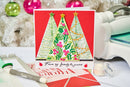 Sizzix A5 Cosmopolitan Christmas Clear Stamp Set With Stencil By Stacey Park - Merry & Bright