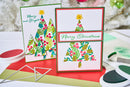 Sizzix A6 Layered Cosmopolitan Stencil By Stacey Park 4/Pkg - Happy Holidays