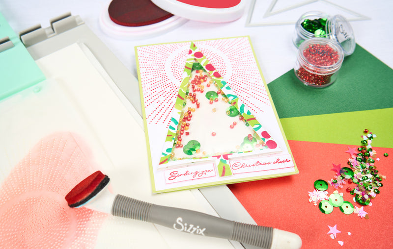 Sizzix A6 Layered Cosmopolitan Stencil By Stacey Park - Shine Bright