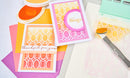 Sizzix A6 Layered Cosmopolitan Stencil By Stacey Park - Golden Rings