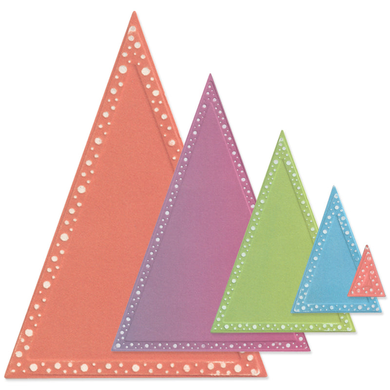 Sizzix Fanciful Framelits Die Set By Stacey Park 16/Pkg - Patti's Perfect Triangles