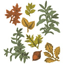 Sizzix A5 Clear Stamps With Framelits Die By 49 And Market - Forever Leaves*