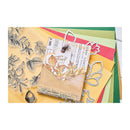 Sizzix A5 Clear Stamps With Framelits Die By 49 And Market - Forever Leaves*