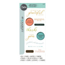 Sizzix Clear Stamps With Framelits Die By 49 And Market - Thankful Sentiments*