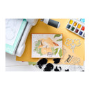 Sizxix A5 Clear Stamps With Framelits Die By 49 And Market - Pencil Line Harvest*