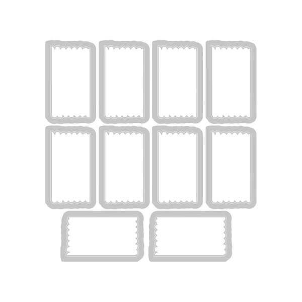 Sizzix A5 Clear Stamps With Framelits Die By 49 And Market - Tab Stamp Alpha*