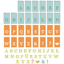 Sizzix A5 Clear Stamps With Framelits Die By 49 And Market - Tab Stamp Alpha*