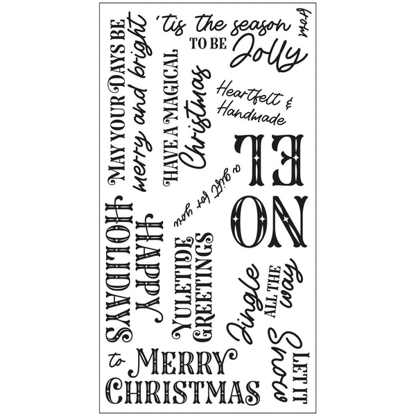 Sizzix Clear Stamps Set 13/Pkg By Catherine Pooler - Greetings Of The Season*