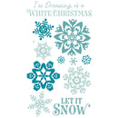 Sizzix Clear Stamps Set 12/Pkg By Catherine Pooler - White Christmas*