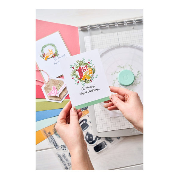 Sizzix A5 Clear Stamps Set 30/Pkg By Catherine Pooler - 12 Days Of Christmas*