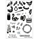 Sizzix A5 Clear Stamps Set 30/Pkg By Catherine Pooler - 12 Days Of Christmas*