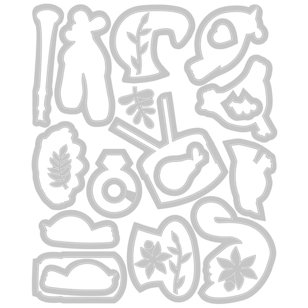 Sizzix Framlits Die Set 23/Pkg By Catherine Pooler - 12 Days of Christmas