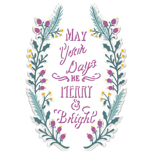 Sizzix 3D Textured Impressions Embossing Folder By Jen Long - Merry & Bright*