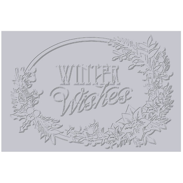 Sizzix 3D Textured Impressions Embossing Folder By Jen Long - Winter Wishes*