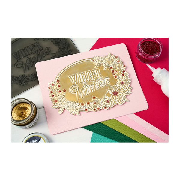 Sizzix 3D Textured Impressions Embossing Folder By Jen Long - Winter Wishes*