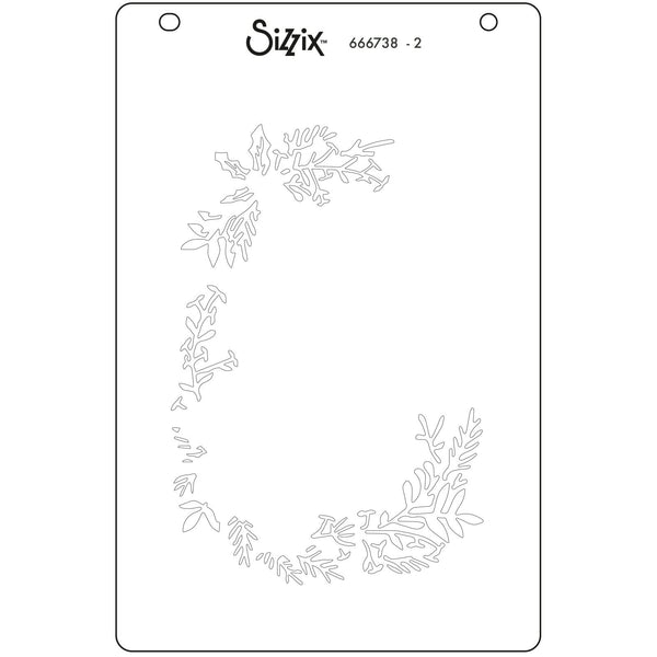 Sizzix A6 Layered Stencils 4/Pkg By Jen Long - Winter Wishes