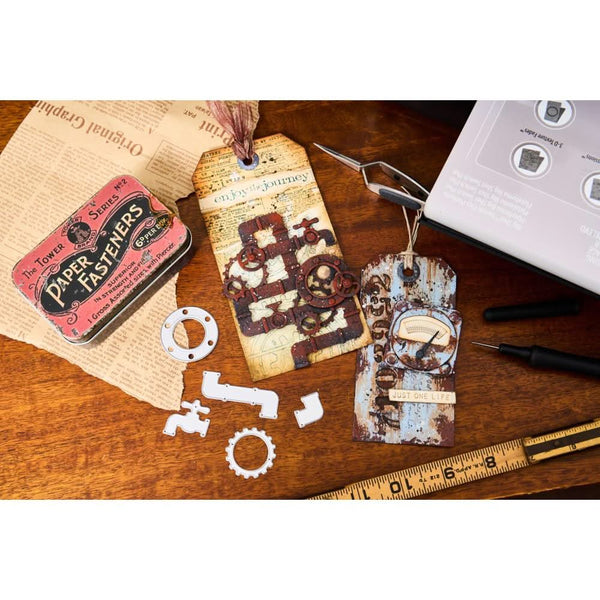 Sizzix Thinlits Die Set 37/Pkg by Tim Holtz - Vault Industrial