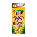 Crayola Colours Of The World Coloured Pencils 24/Pkg Assorted Colours