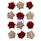 Prima Marketing Paper Flowers 12/Pkg Return To Wonderland - Rose Garden