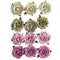 Prima Marketing Paper Flowers 12/Pkg Serene Petals - Budding Serenity