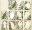 Poppy Crafts Burnt Edge Scrap Paper Pack - Green