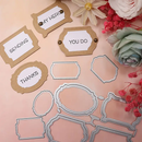 Poppy Crafts Cutting Dies #1041 - Art Deco Tags #2