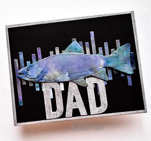 Memory Box 3D Embossing Folder & Dies Freshwater Fish