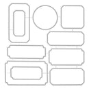 Poppy Crafts Cutting Dies & Stamp Set #140 - Bold Labels #2