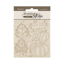 Stamperia Decorative Chips 5.5"x 5.5" - Golden Harmony - Pumpkins*