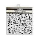 Stamperia Stencil 7"x 7" - Forest - Branches And Pinecones*
