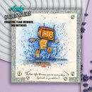 Creative Expressions Pre-Cut Rubber Stamp By Andy Skinner - Bot-ology - Rainy Day