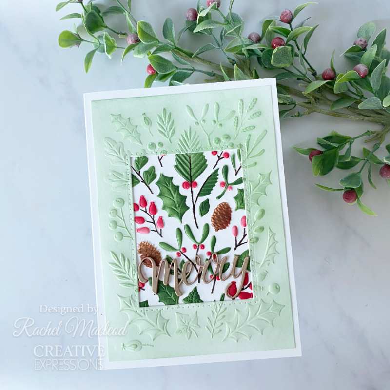 Creative Expressions 3D Embossing Folder 5"x 7" - Winter Foliage