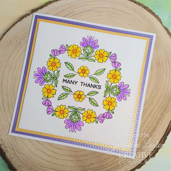 Creative Expressions Jane's Doodles Clear Stamp 4"x 6" - Floral*