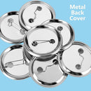 Metallic back covers with a blue background