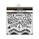 Stamperia Stencil 7"x 7" - Music - Songs & Piano